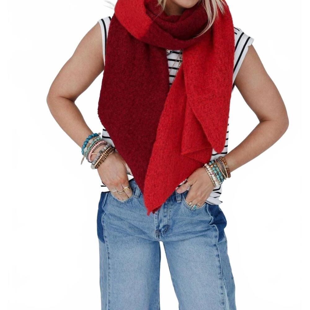 NEW THREE BIRD NEST women's cozy scarf in sunset shades